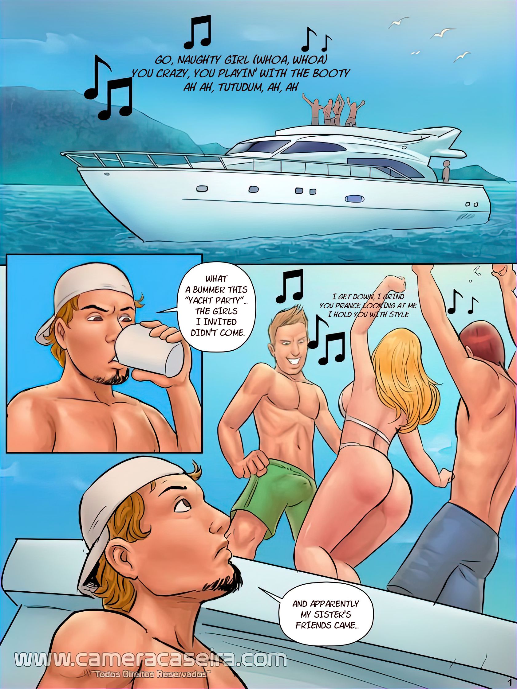 As Patricinhas Caught Mom on the Yacht - Page 2