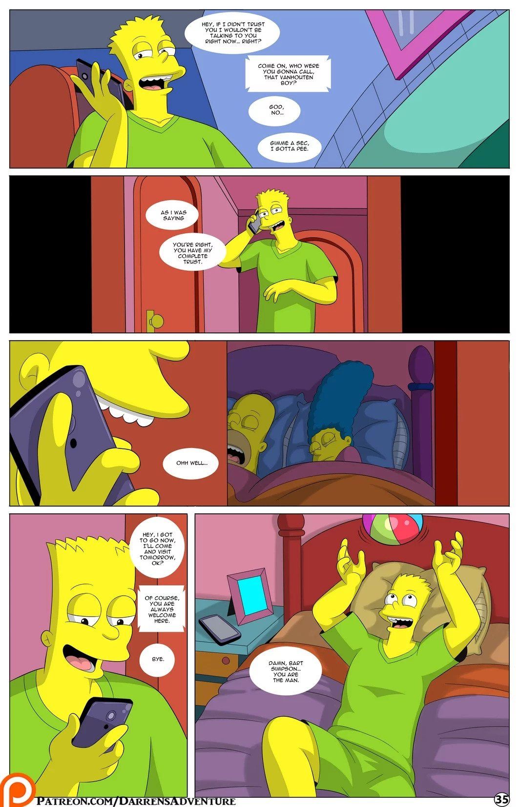 Darren’s Adventure (The Simpsons) Chapter 11 - Page 35