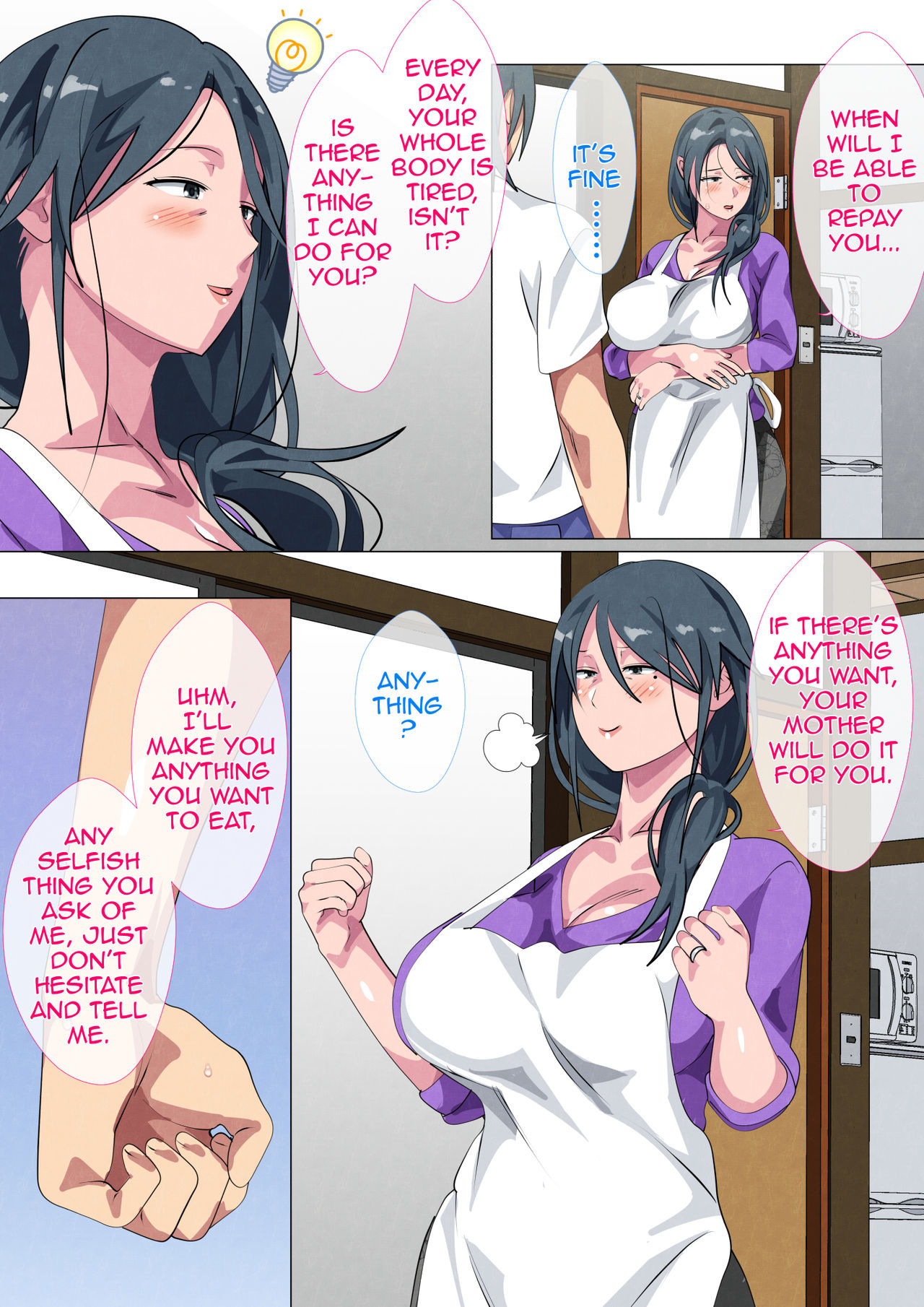 Widowed Mother Sayoko – Record of a Copulation of a Mother and Son Living in a Small Room Chapter 1 - Page 20