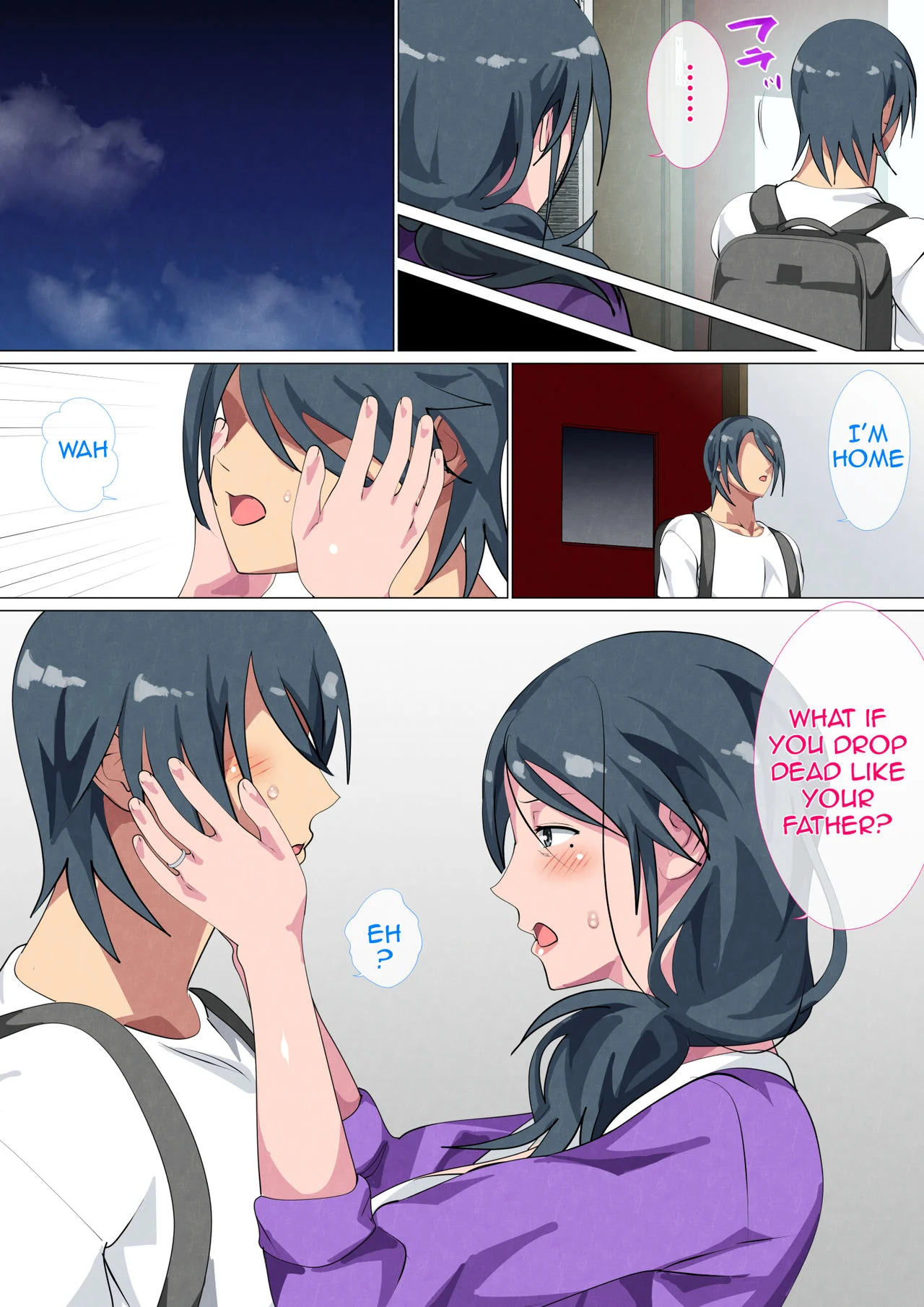 Widowed Mother Sayoko – Record of a Copulation of a Mother and Son Living in a Small Room Chapter 1 - Page 24