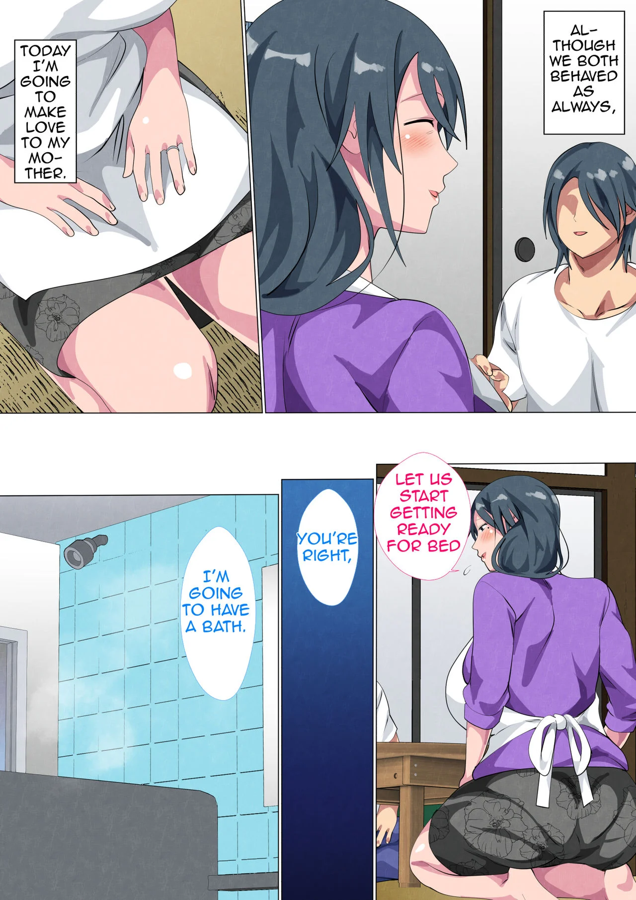 Widowed Mother Sayoko – Record of a Copulation of a Mother and Son Living in a Small Room Chapter 1 - Page 29