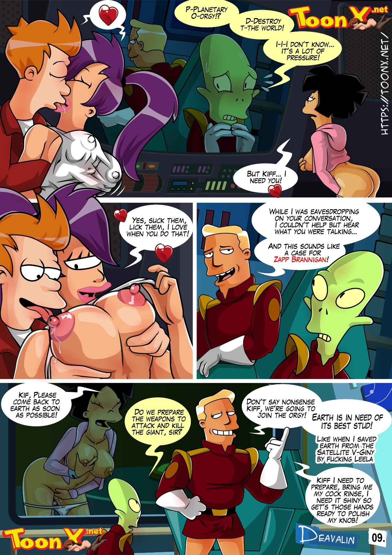 Orgy To Save The Earth (Futurama) Chapter 1 - Page 10