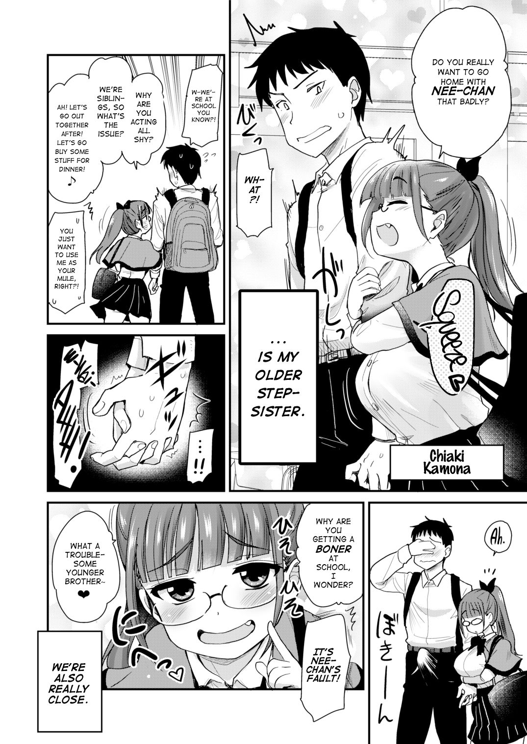 My Big Step-Sister Thinks That Big Sisters Should Take Care of Their Little Brother’s Sexual Urges Chapter 1 - Page 4