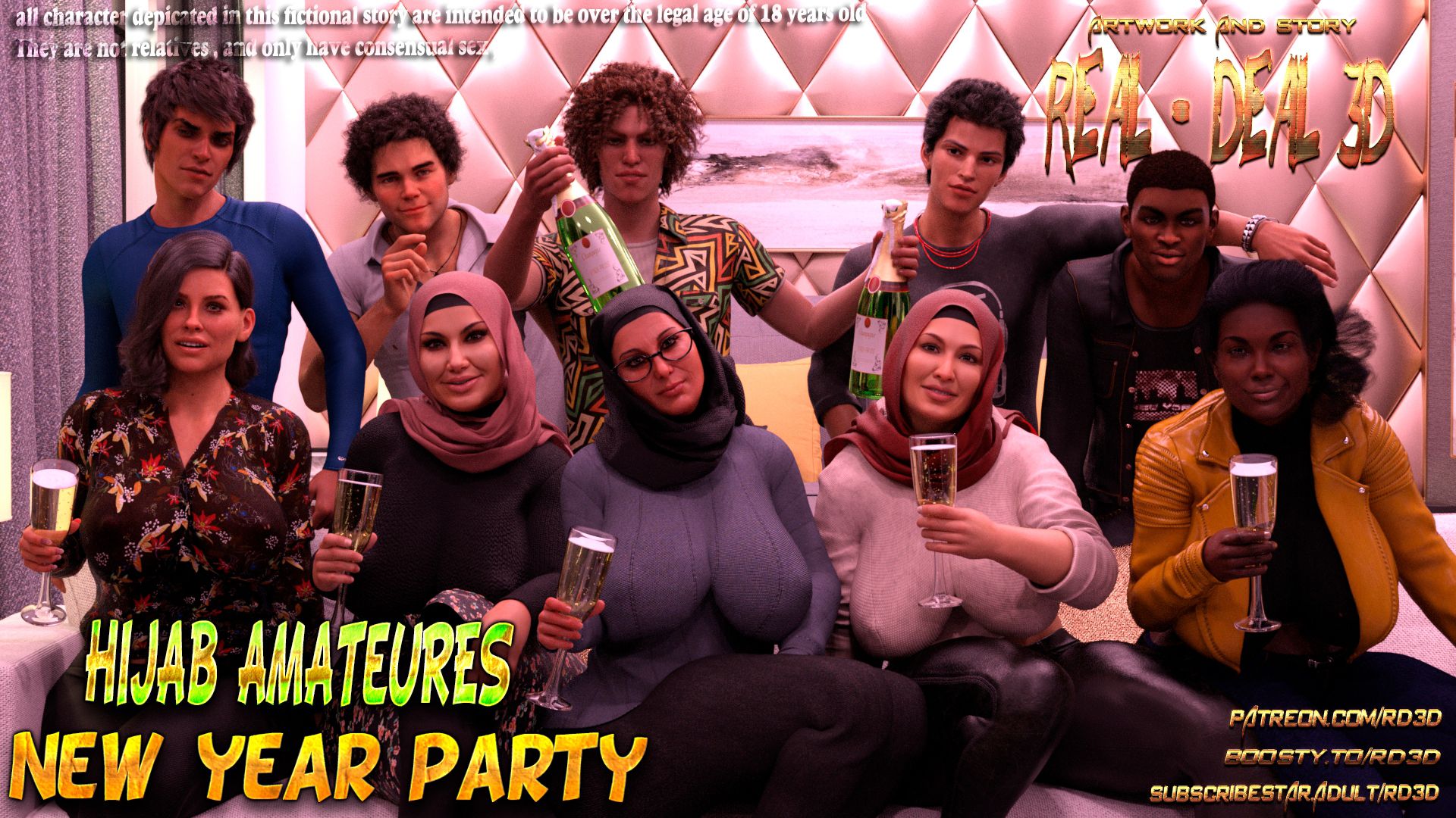 Lust Predators – Hijab Amatures New Year Party - Page 1