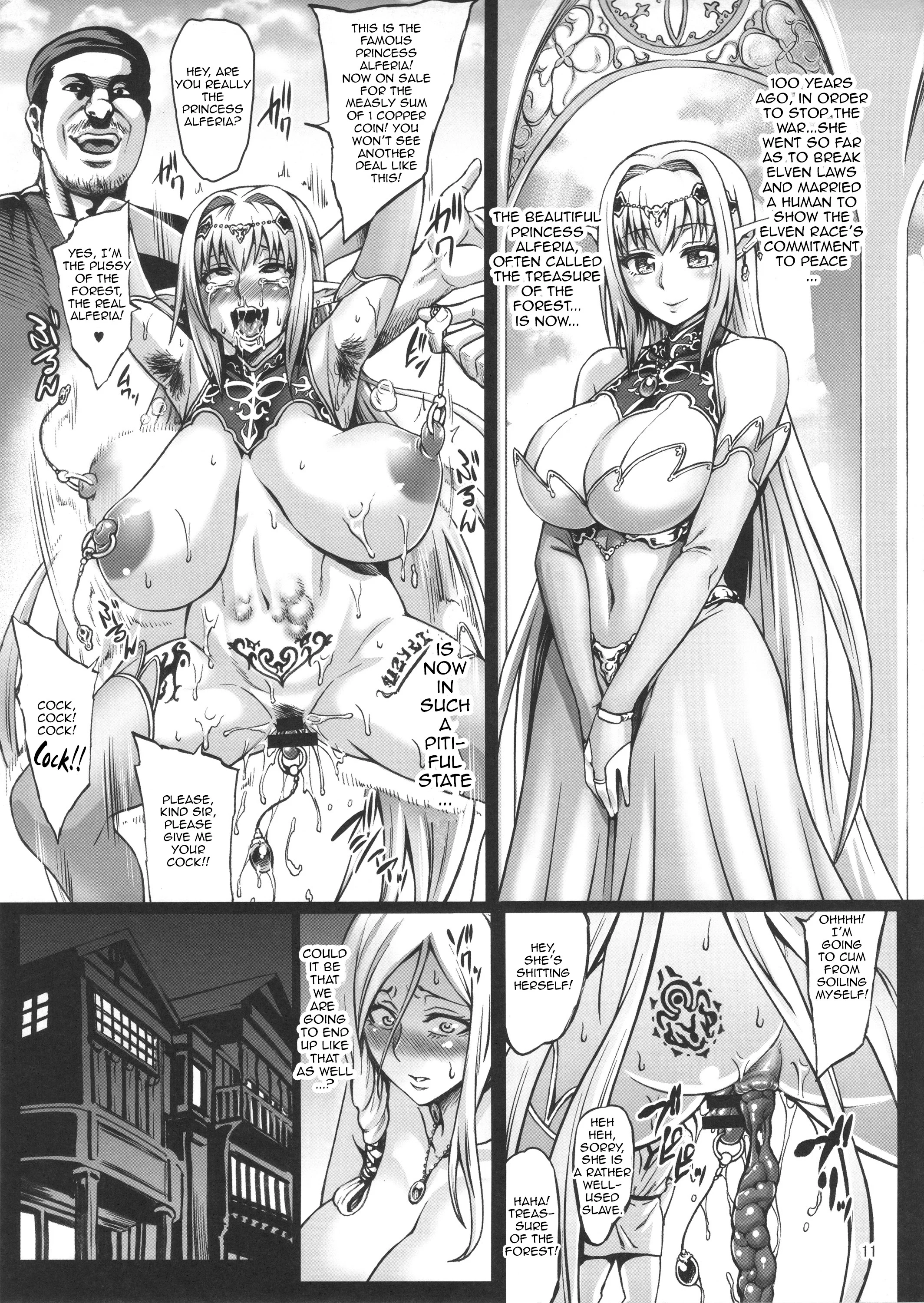 Fertile Slave Elves (Houjou No Reizoku Elf) Chapter 1 - Page 12