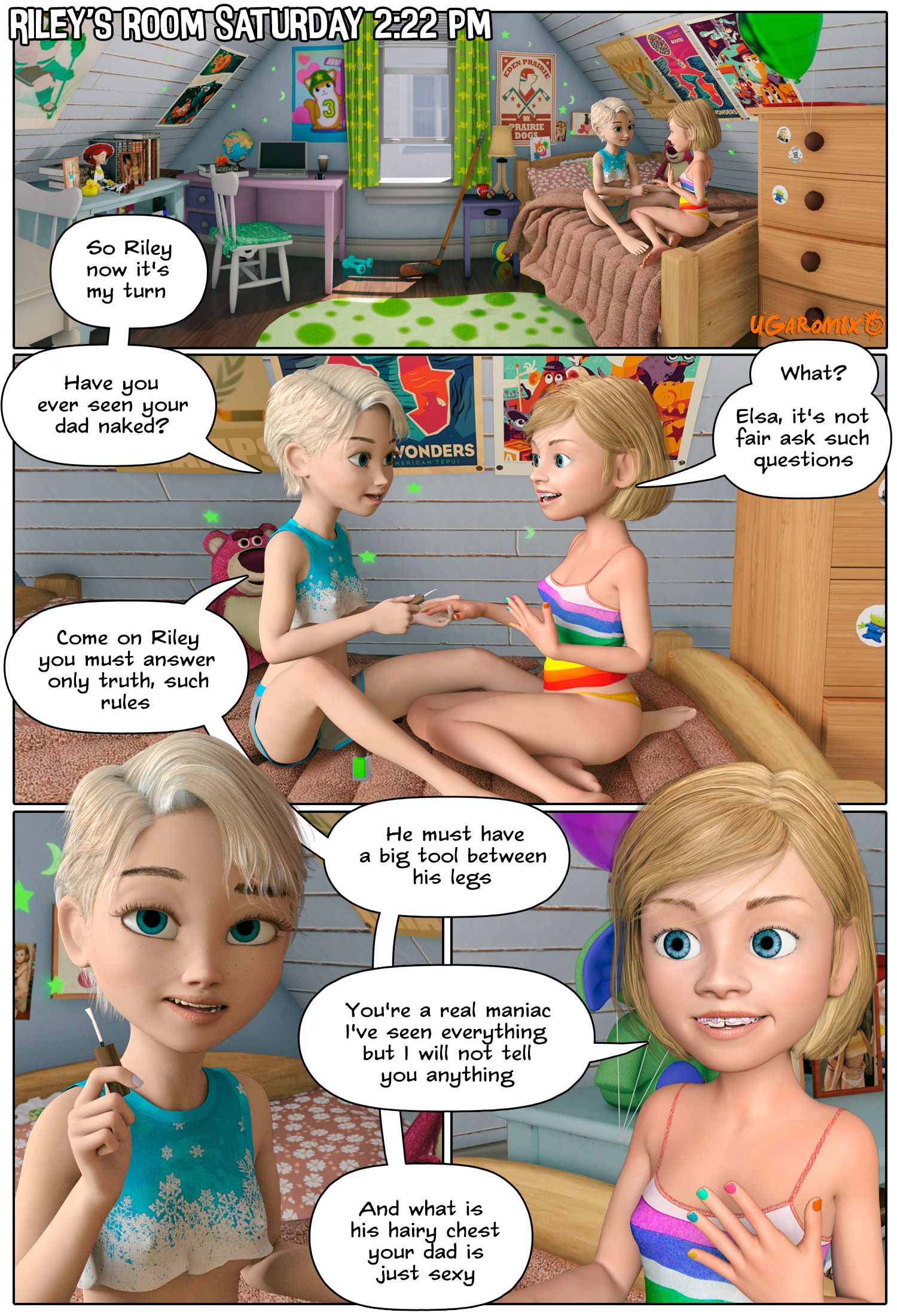 Inside Riley (Inside Out) Lesson For Elsa - Chapter 4 - Page 2