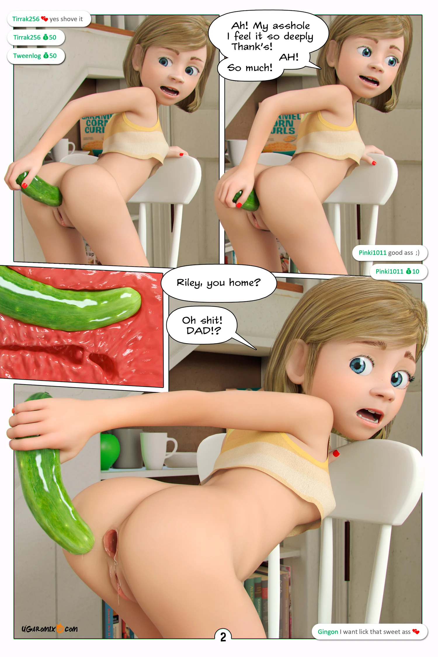 Inside Riley (Inside Out) Cucumber Salad - Chapter 7 - Page 3