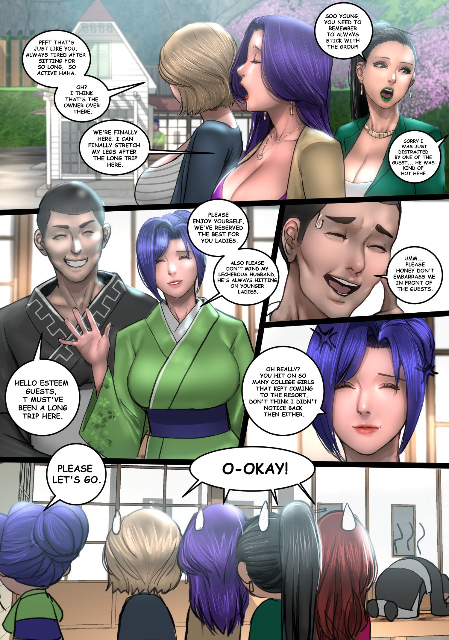 MILF Airline Side Story - Hot Spring - Page 5