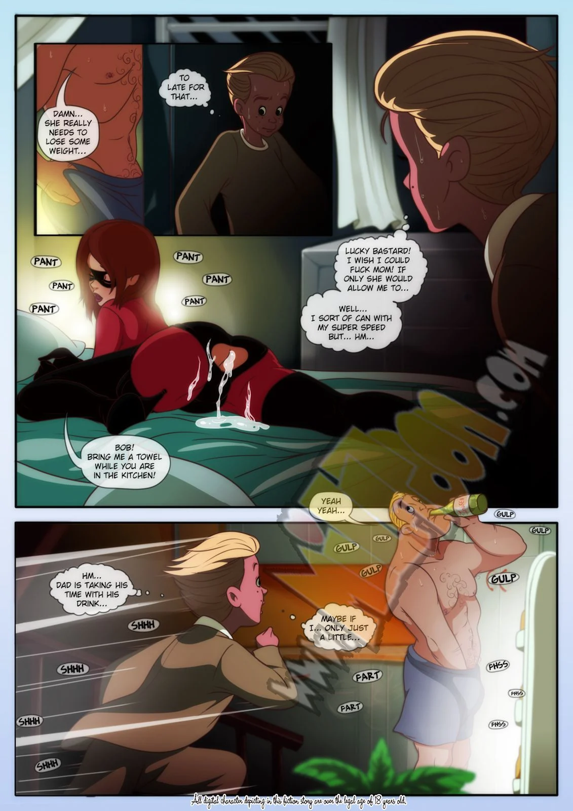 Elastic MILF (The Incredibles) Chapter 1 - Page 6