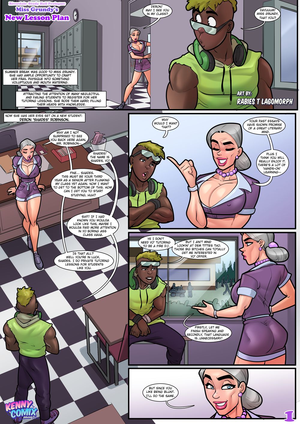 Short Comics And Pin-ups (Archies) Miss Grundy's New Lesson Plan - Page 1