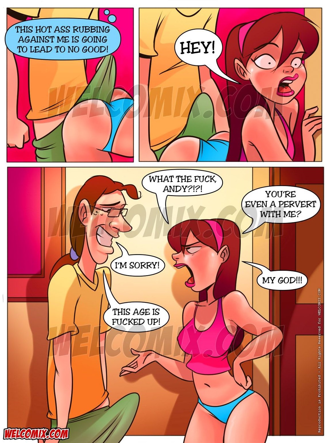 Naughty Fam Spying Behind The Door - Chapter 8 - Page 10