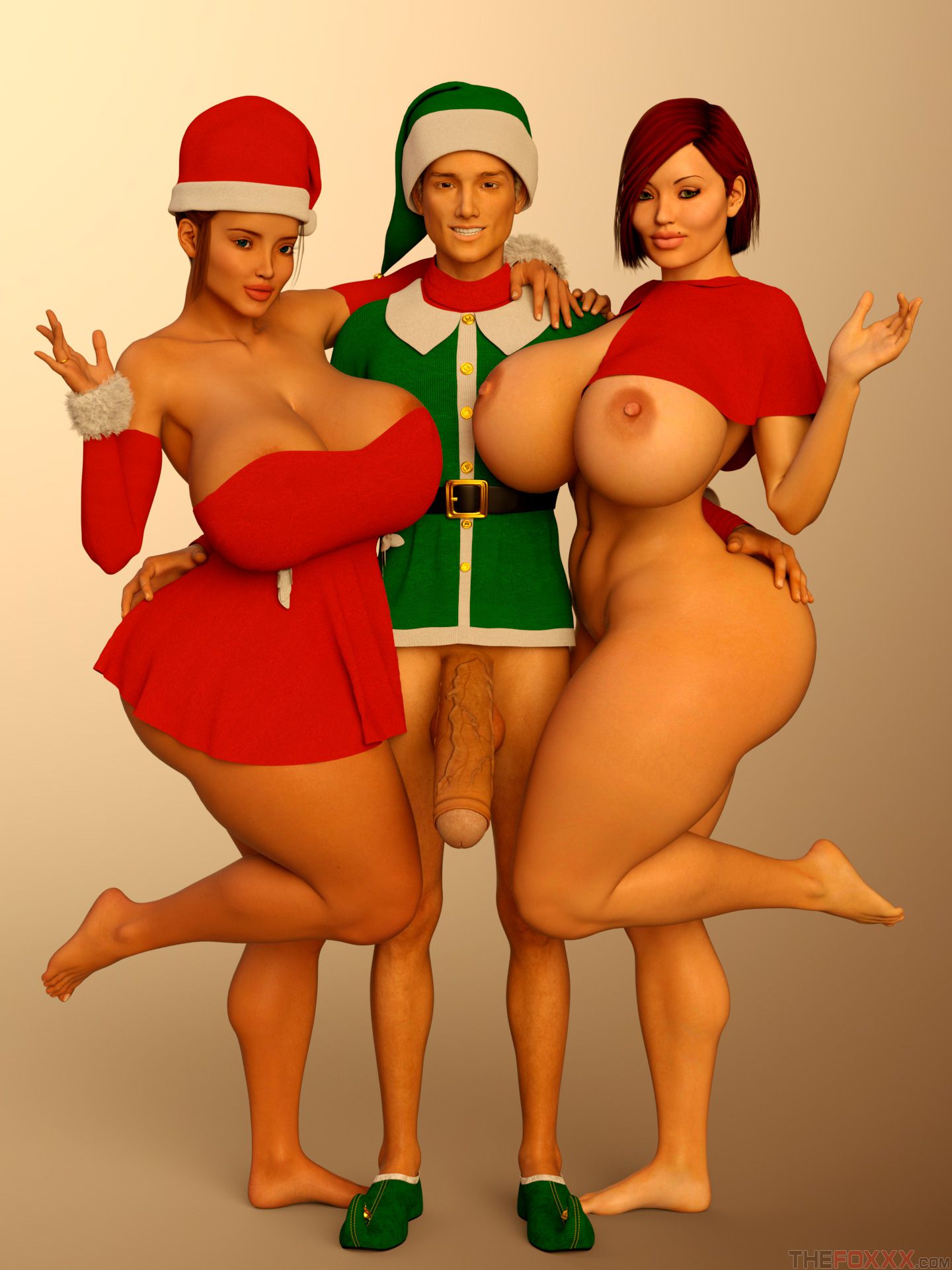 Extra Renderings Dick-Roxy-Rachel-Xmas - Page 1